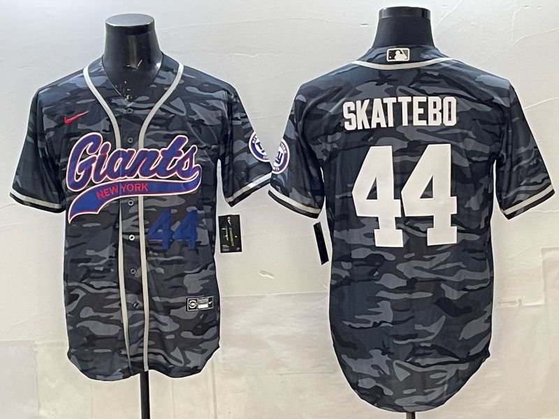 Men 2025 New York Giants #44 Skattebo Camo Joint Name Nike Limited NFL Jersey 008